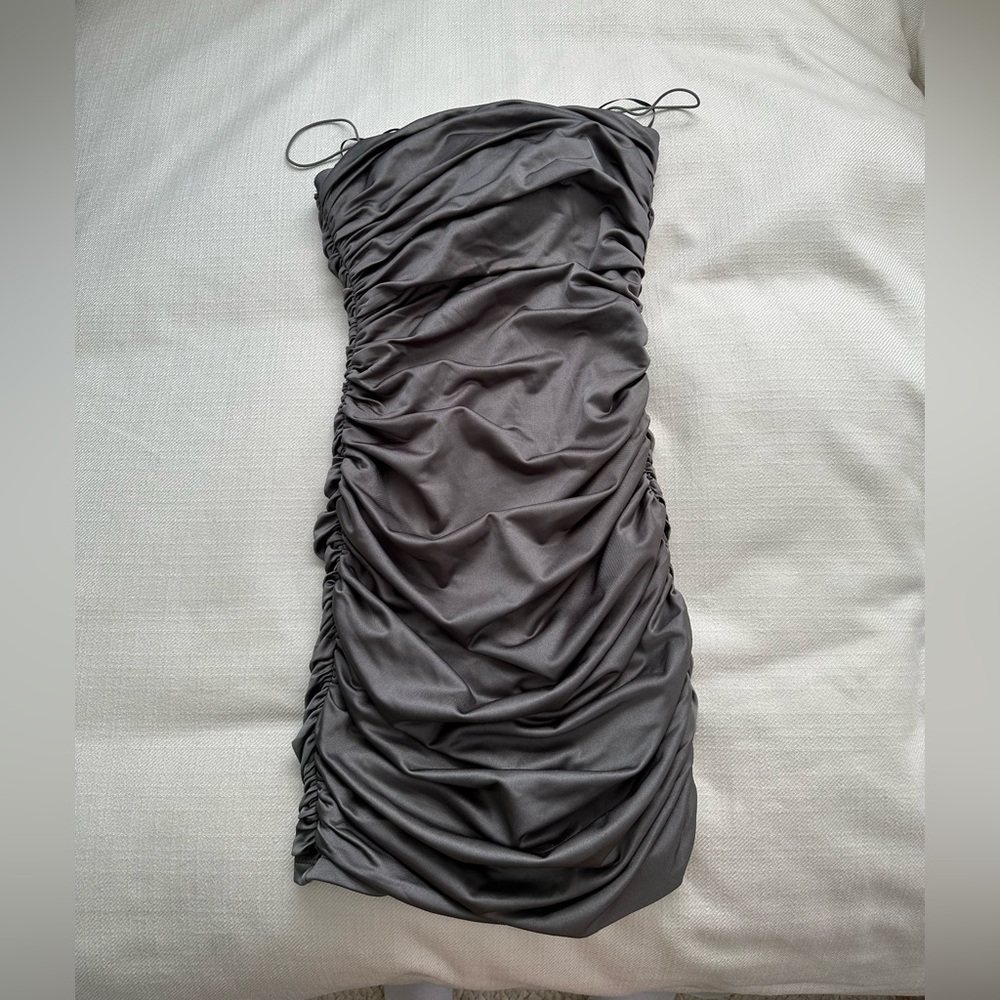 Ruched mini dress